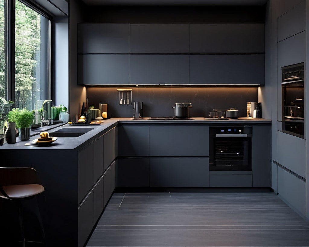 Küchenarbeitsplatten schwarz