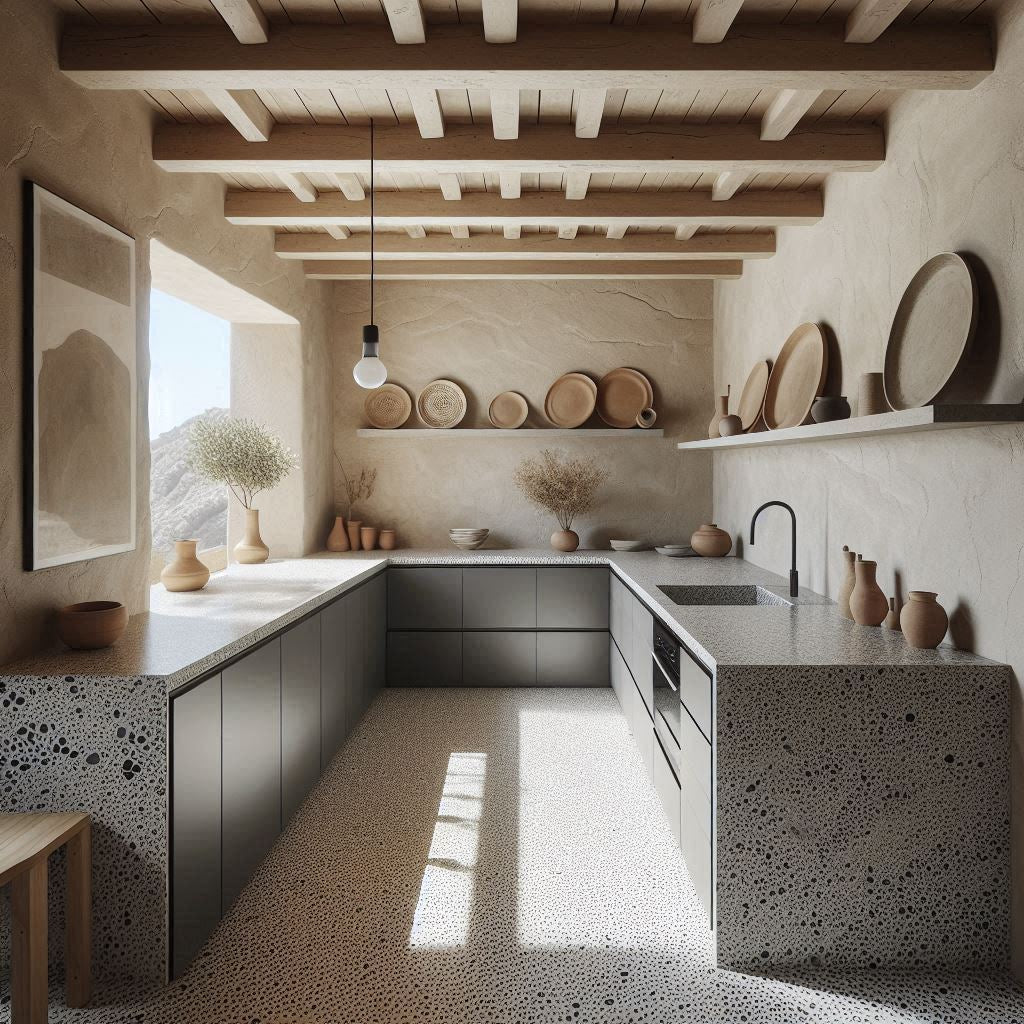 Von minimalistisch bis extravagant: So vielseitig ist Terrazzo in der Küche