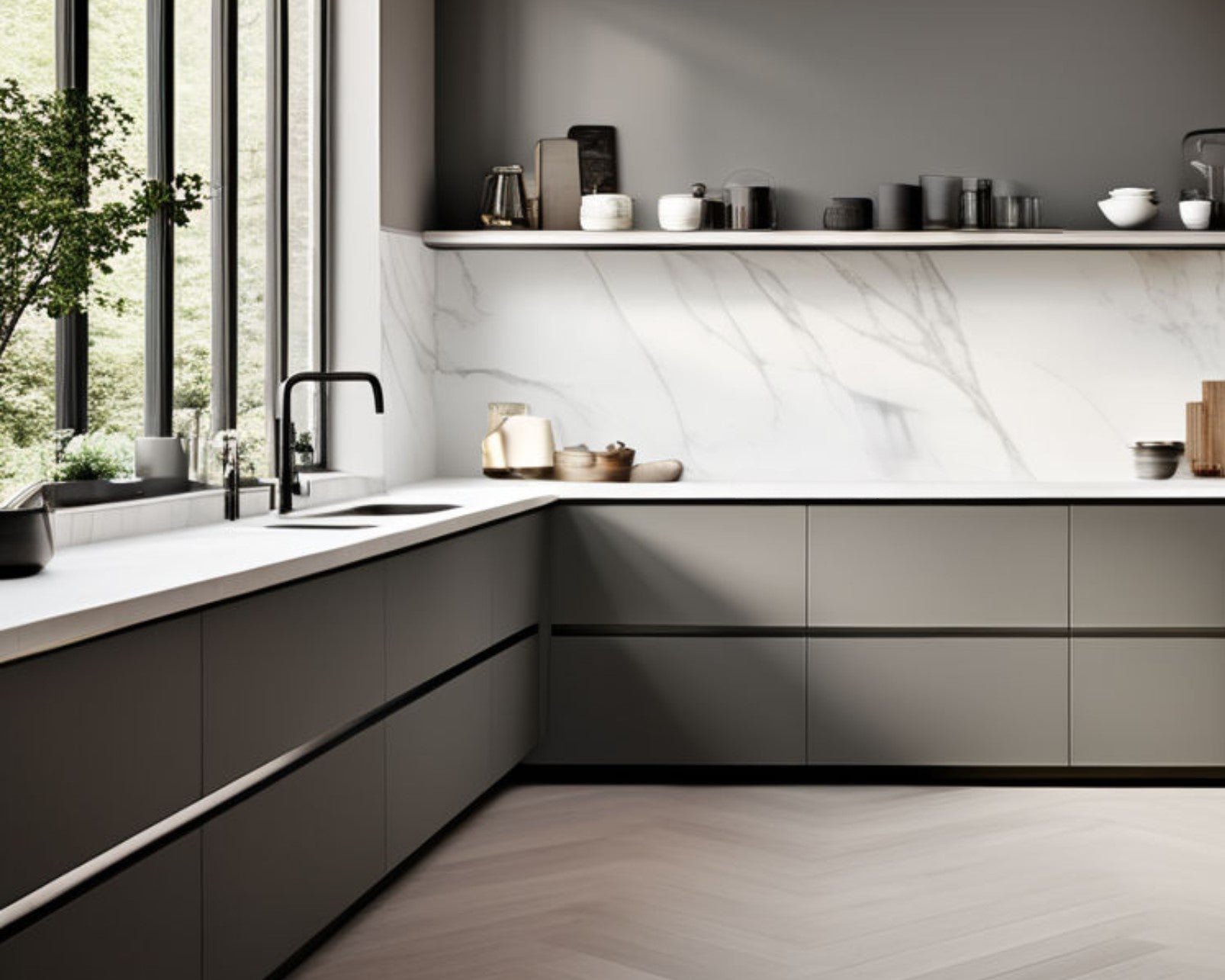 Eine Küche, mehrere Zonen