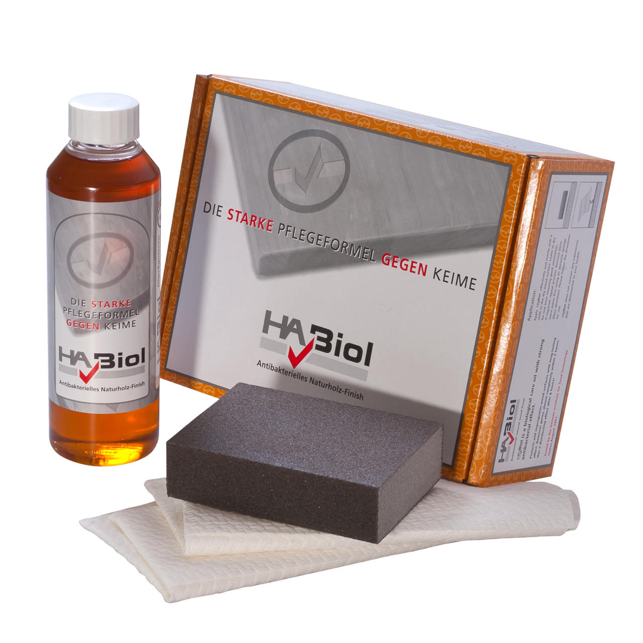 HABiol Pflege-Set für Holz Arbeitsplatten